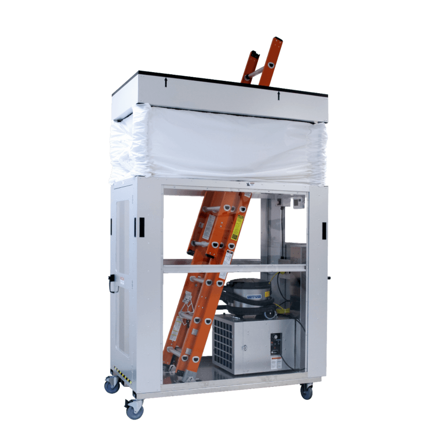 Aire Guardian AG8000PAS mobile dust containment cart with extension ladder and built-in PAS750 air scrubber